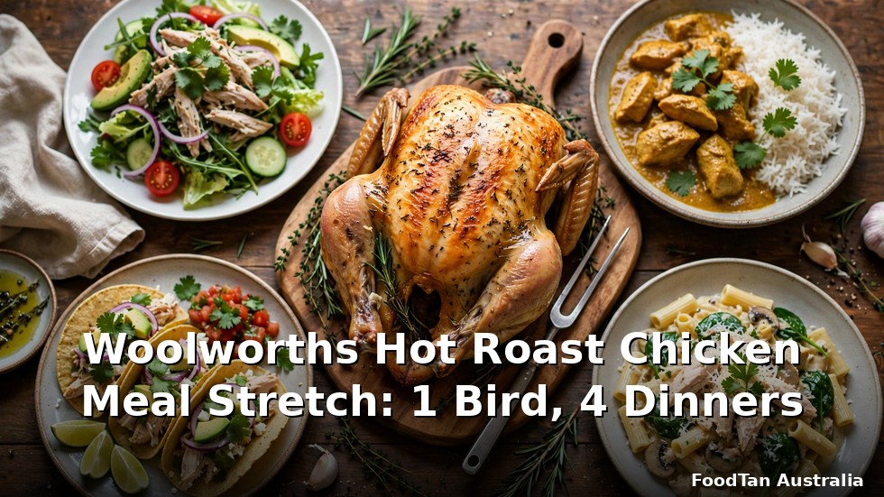 Woolworths Hot Roast Chicken Meal Stretch: 1 Bird, 4 Dinners