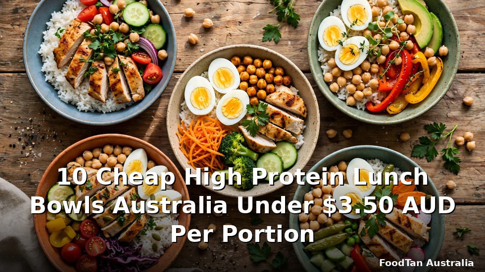 10 Cheap High Protein Lunch Bowls Australia Under $3.50 AUD Per Portion