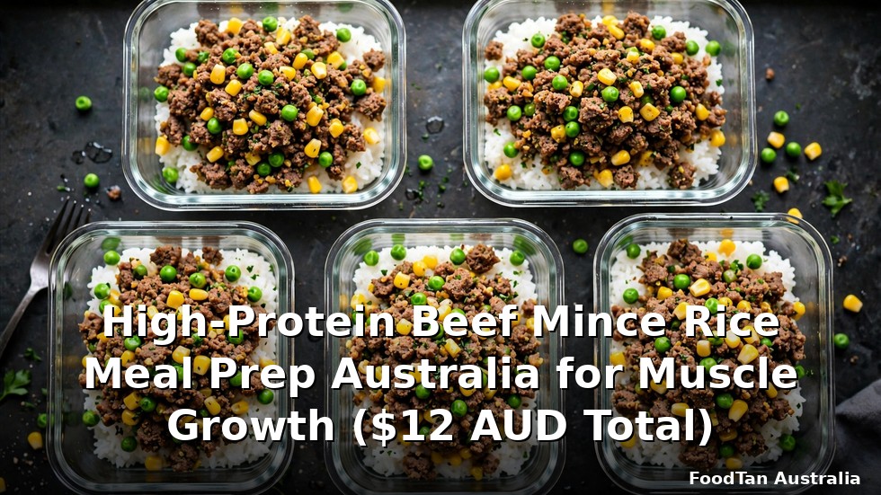 High-Protein Beef Mince Rice Meal Prep Australia for Muscle Growth ($12 AUD Total)