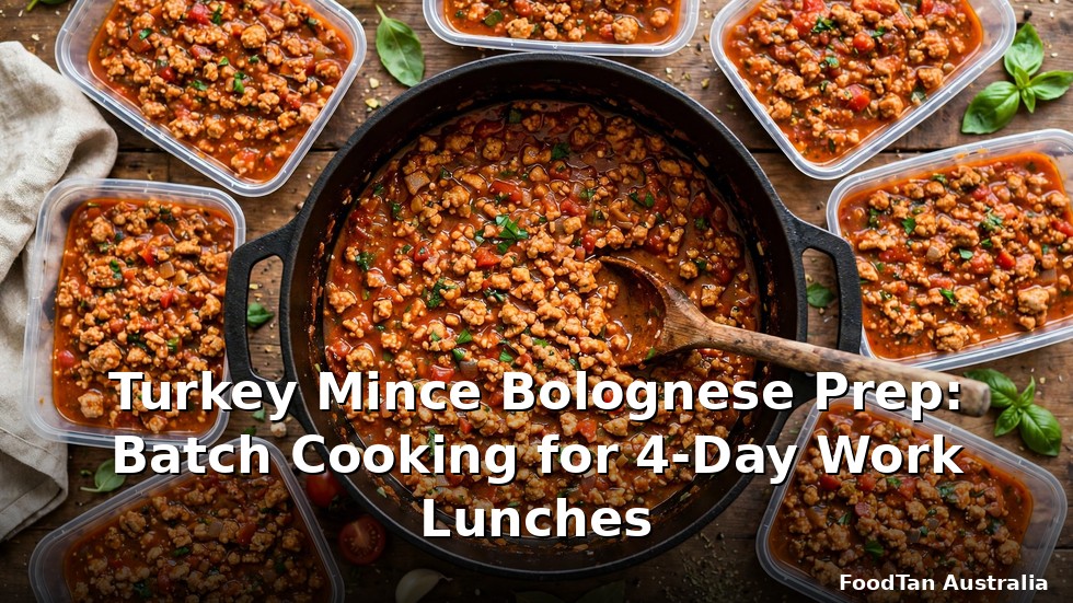 Turkey Mince Bolognese Prep: Batch Cooking for 4-Day Work Lunches