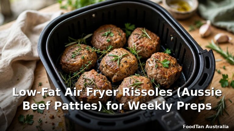 Low-Fat Air Fryer Rissoles (Aussie Beef Patties) for Weekly Preps