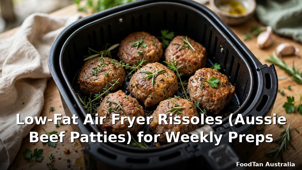 Low-Fat Air Fryer Rissoles (Aussie Beef Patties) for Weekly Preps