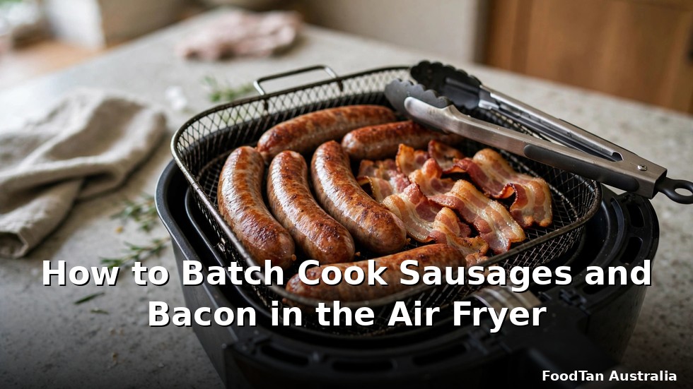 How to Batch Cook Sausages and Bacon in the Air Fryer