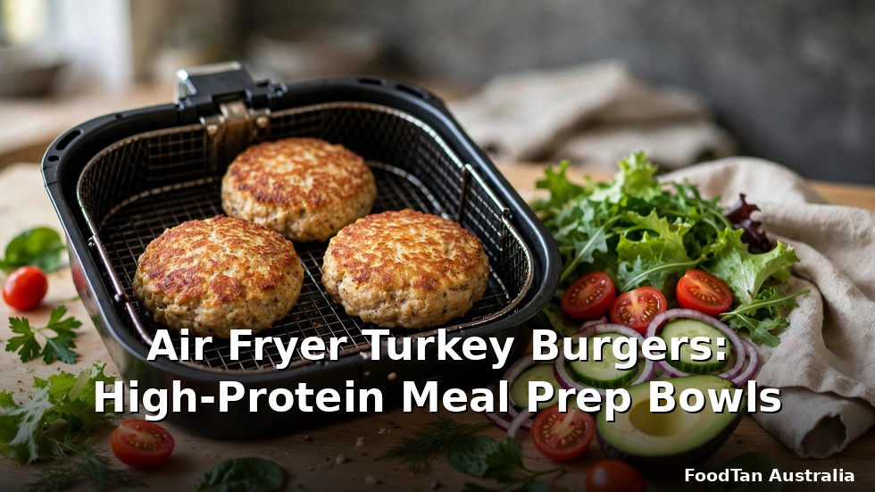 Air Fryer Turkey Burgers: High-Protein Meal Prep Bowls