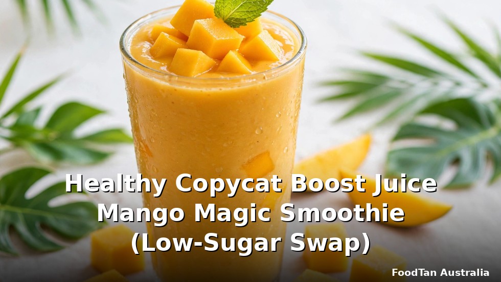 Healthy Copycat Boost Juice Mango Magic Smoothie (Low-Sugar Swap)