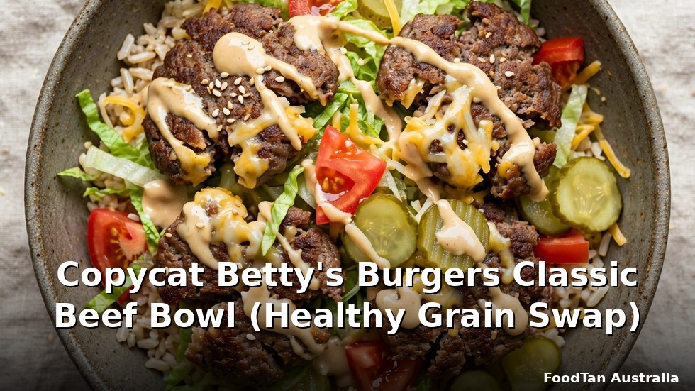 Copycat Betty's Burgers Classic Beef Bowl (Healthy Grain Swap)