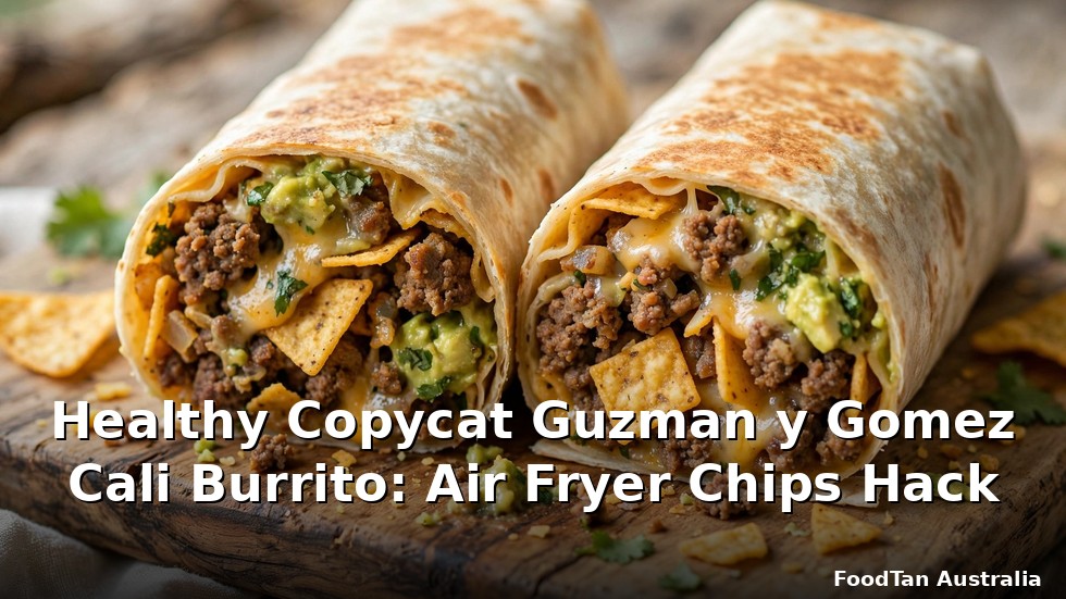 Healthy Copycat Guzman y Gomez Cali Burrito: Air Fryer Chips Hack