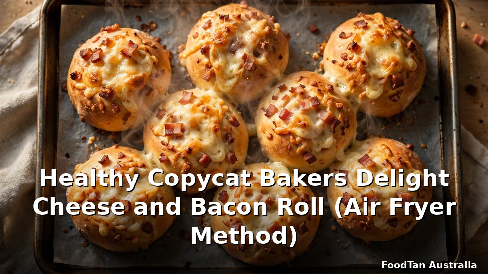 Healthy Copycat Bakers Delight Cheese and Bacon Roll (Air Fryer Method)