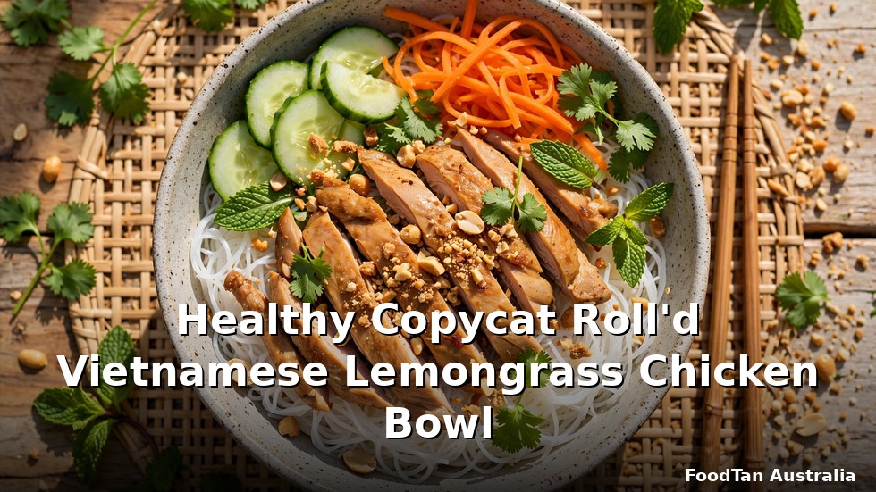 Healthy Copycat Roll'd Vietnamese Lemongrass Chicken Bowl
